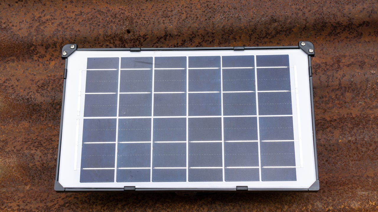 A small solar panel.